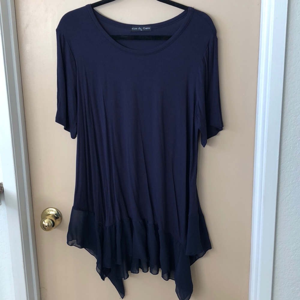 Navy blue tee shirt